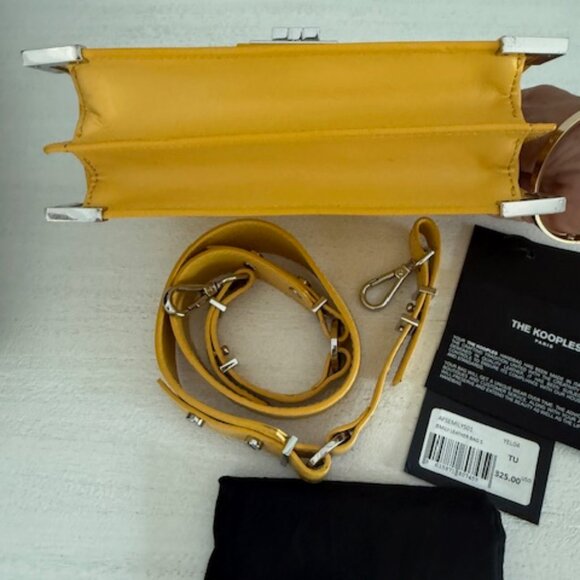 The Kooples Emily Leather Bag in Yellow - Picture 9 of 12